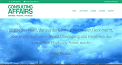 Desktop Screenshot of consulting-affairs.de