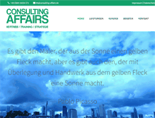 Tablet Screenshot of consulting-affairs.de